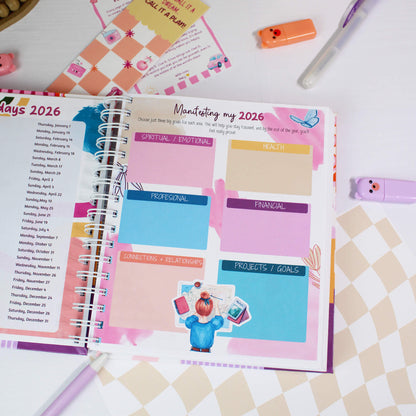 AGENDA 2026 SEMANAL- WEEKLY PLANNER IT'S NOT LUCK - ANNUAL PLANNER